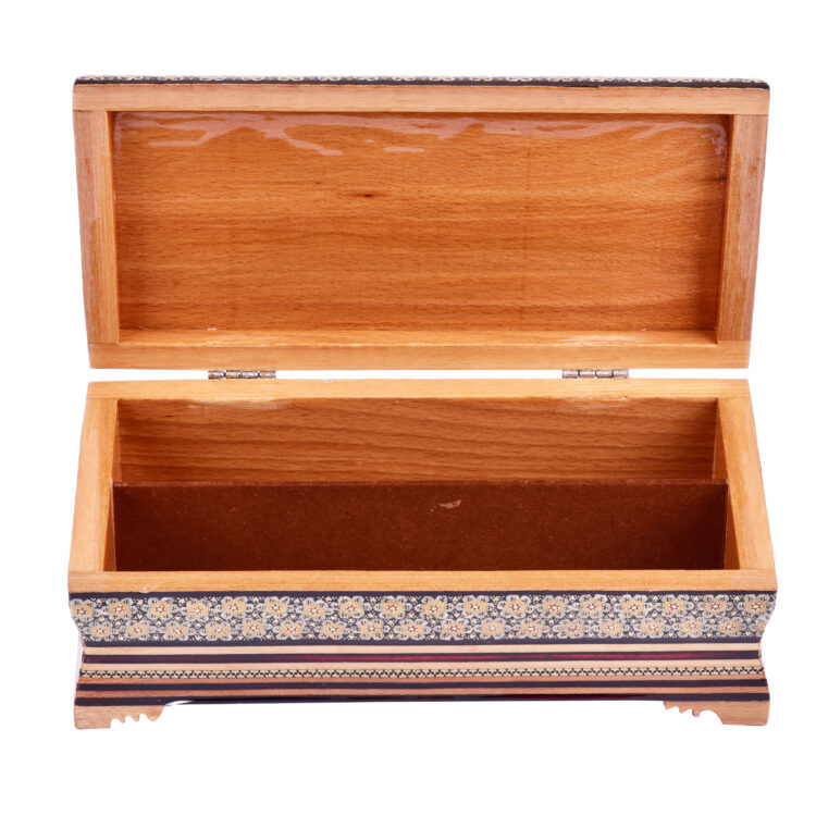 Khatamkari Tissue Box and Knife and Fork Box Set Model Tazhib AB view 3