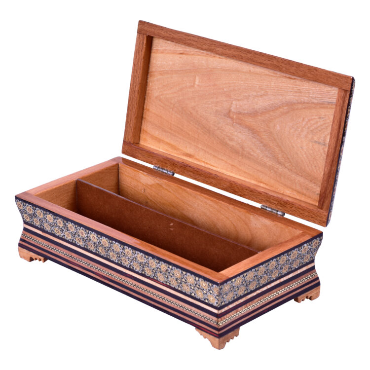 Khatamkari Tissue Box and Knife and Fork Box Set Model Zaberjad Code 1140 view 4