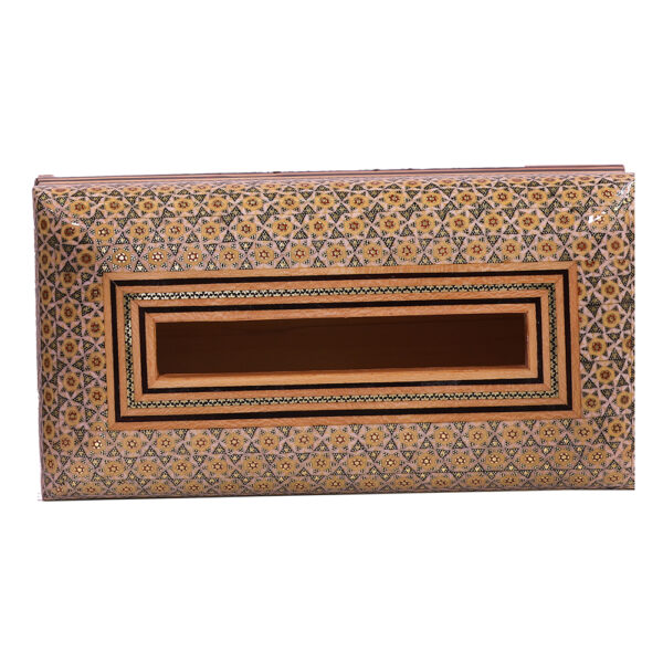 Khatamkari Tissue Box and Trash Can Set Code 2589 view 2