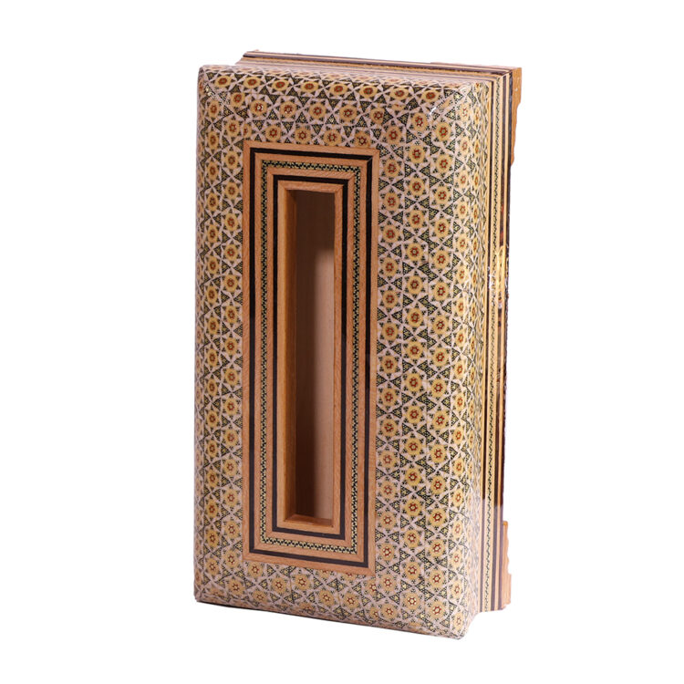 Khatamkari Tissue Box and Trash Can Set Code 2589 view 4