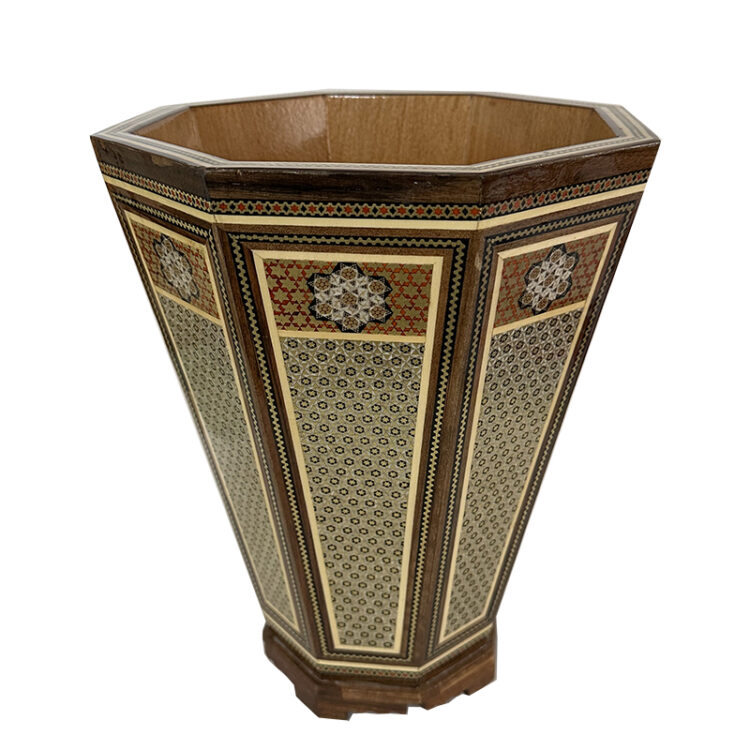 Khatamkari Tissue Box and Trash Can Set Code A57 view 5