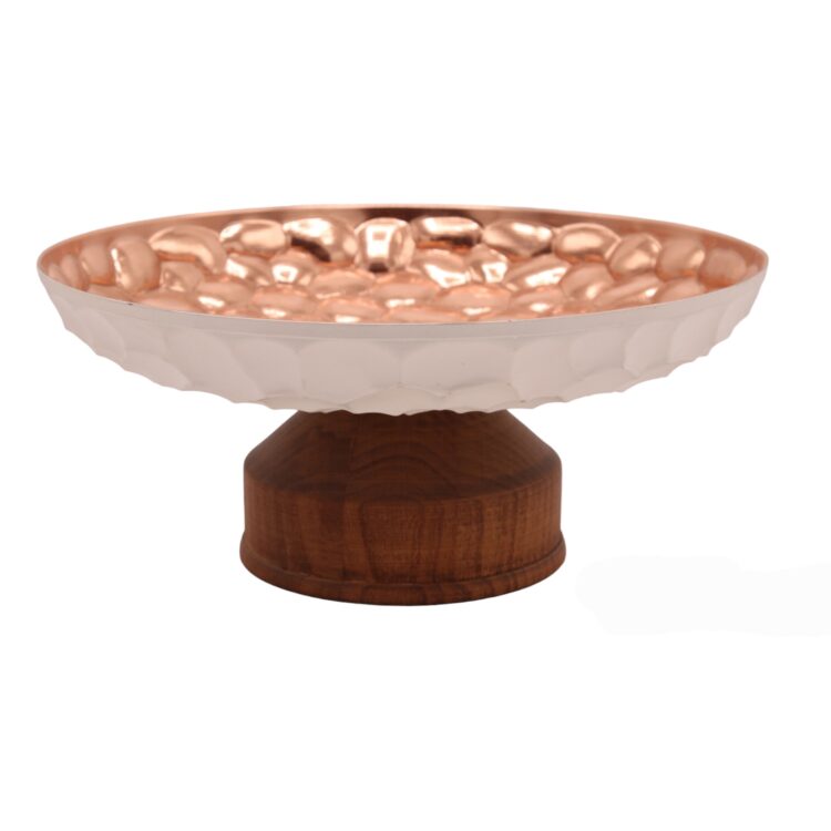 Modern Design Copper Fruit Bowl Code 243414 view 1