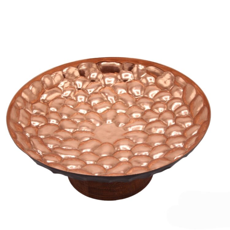 Modern Design Copper Fruit Bowl Code 243414 view 3