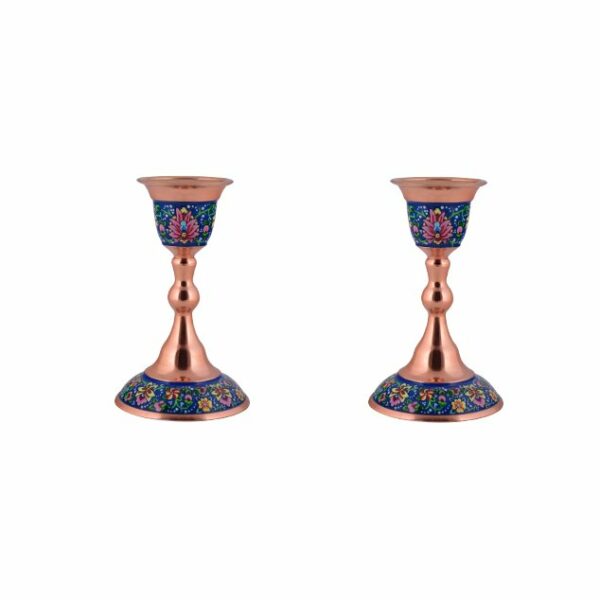 Pardaz Copper Candle Holder Code P026, Set of 2 view 1