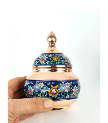Pardaz Copper Sugar Bowl Code GHkk2 view 2