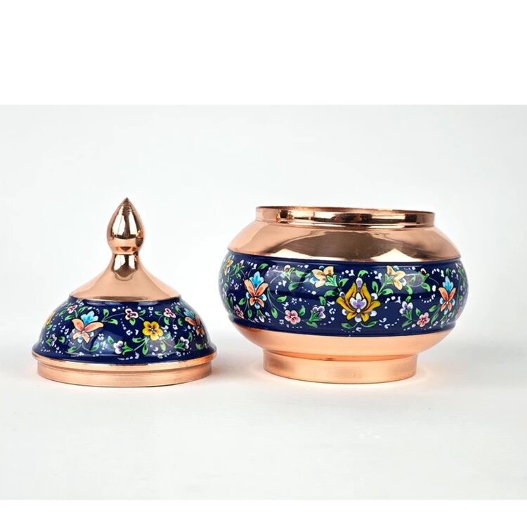 Pardaz Copper Sugar Bowl Code GHkk2 view 3