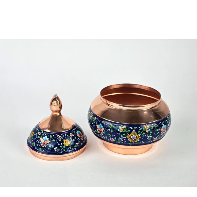 Pardaz Copper Sugar Bowl Code GHkk2 view 4