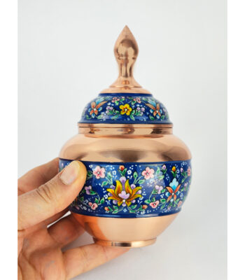 Pardaz Copper Sugar Bowl Code kk01 view 2