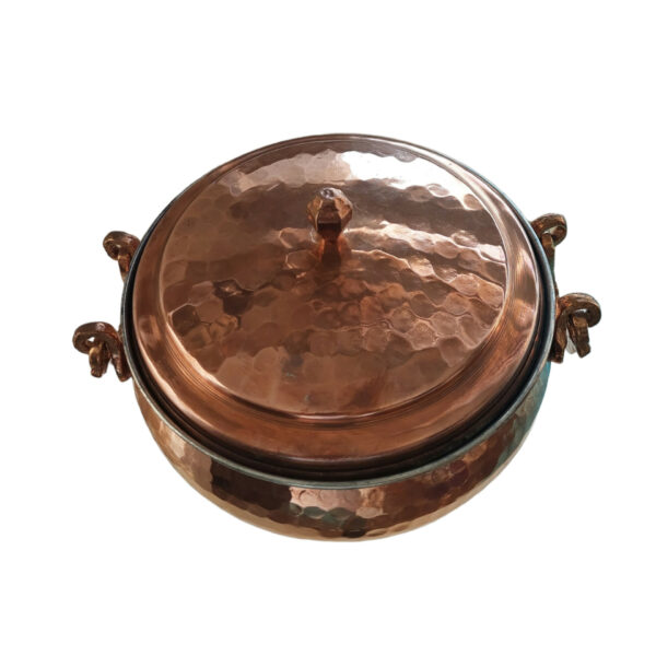 Pedestal Copper Nut Dish Code 02 view 2