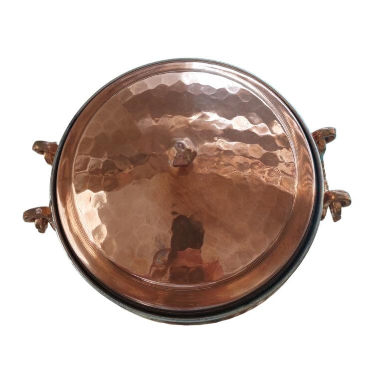 Pedestal Copper Nut Dish Code 02 view 3