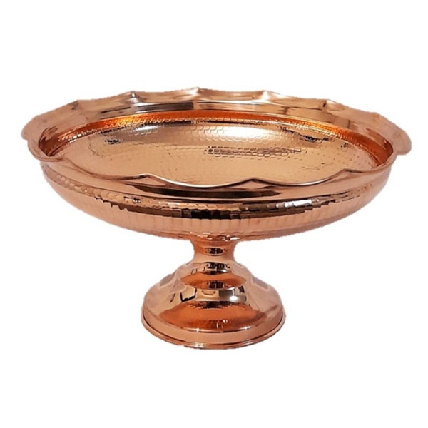 Ruffled Edge Copper Fruit Bowl Model Code ZH269.4 view 1