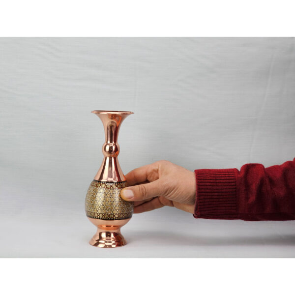 Set of 3 Inlaid Sugar Bowl and Vase Model Shirazi Code gh20 view 2