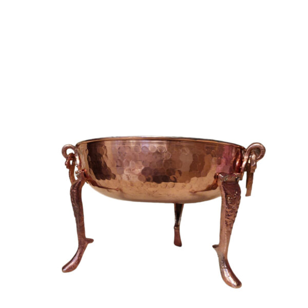 Three-Legged Copper Fruit Bowl Model Code 02 view 1