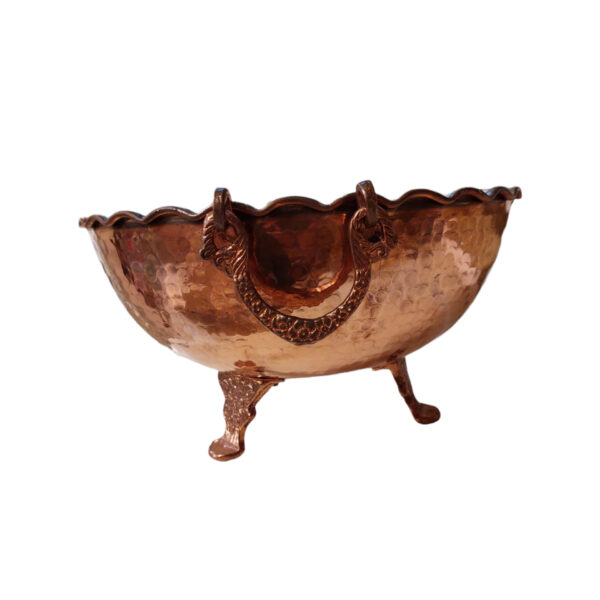 Three-Legged Copper Fruit Bowl Model Code 10 view 2