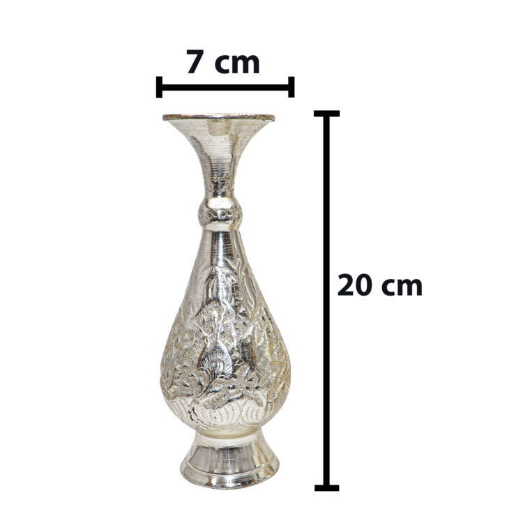 Three-Piece Engraved Vase and Sugar Bowl Set Model Silver Plating Code HQ201720 view 7