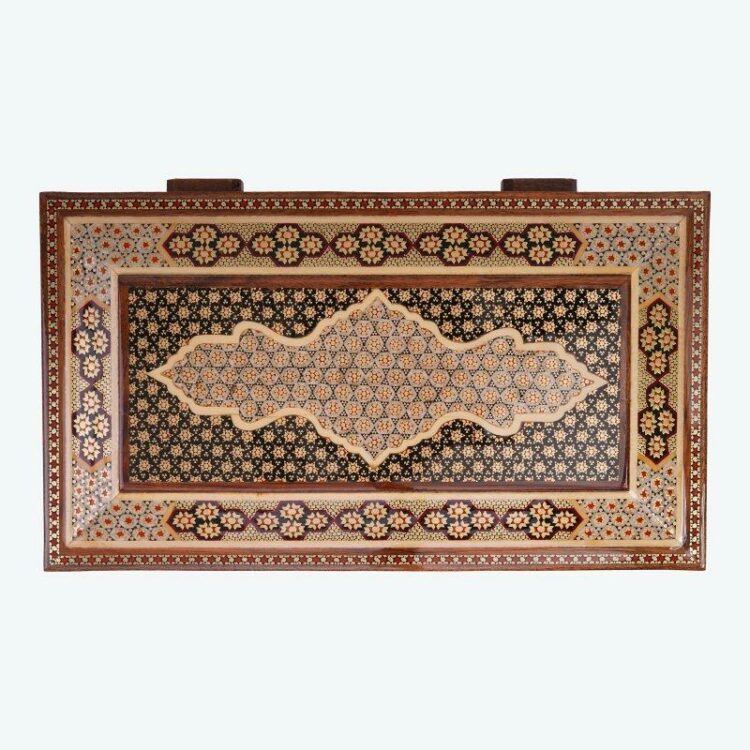 Three-Piece Khatamkari Trash Can and Tissue Box Set Royal Model Code 01 view 6