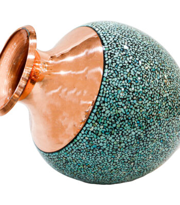 Turquoise Inlaying (FiroozehKoobi) Vase Model Fariba 18p13-1f2 view 2