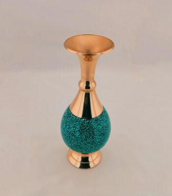 Turquoise Inlaying (FiroozehKoobi) Vase Model HF192 Set of 2 view 2