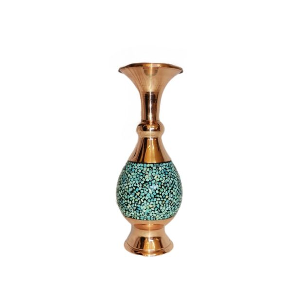 Turquoise Inlaying (FiroozehKoobi) Vase Model Sarahi Code 16 view 1