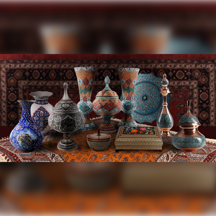 Persian Handicrafts: Exploring Turquoise Inlaying, Khatamkari, and Ghalamzani